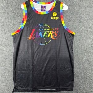 Los Angeles Lakers Jersey Mens Extra Large Pride Rainbow Mesh